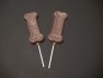 674 Dog Bone Lollipop Chocolate or Hard Candy Lollipop Mold